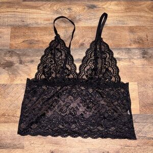 Elegant Black Lace Bralette